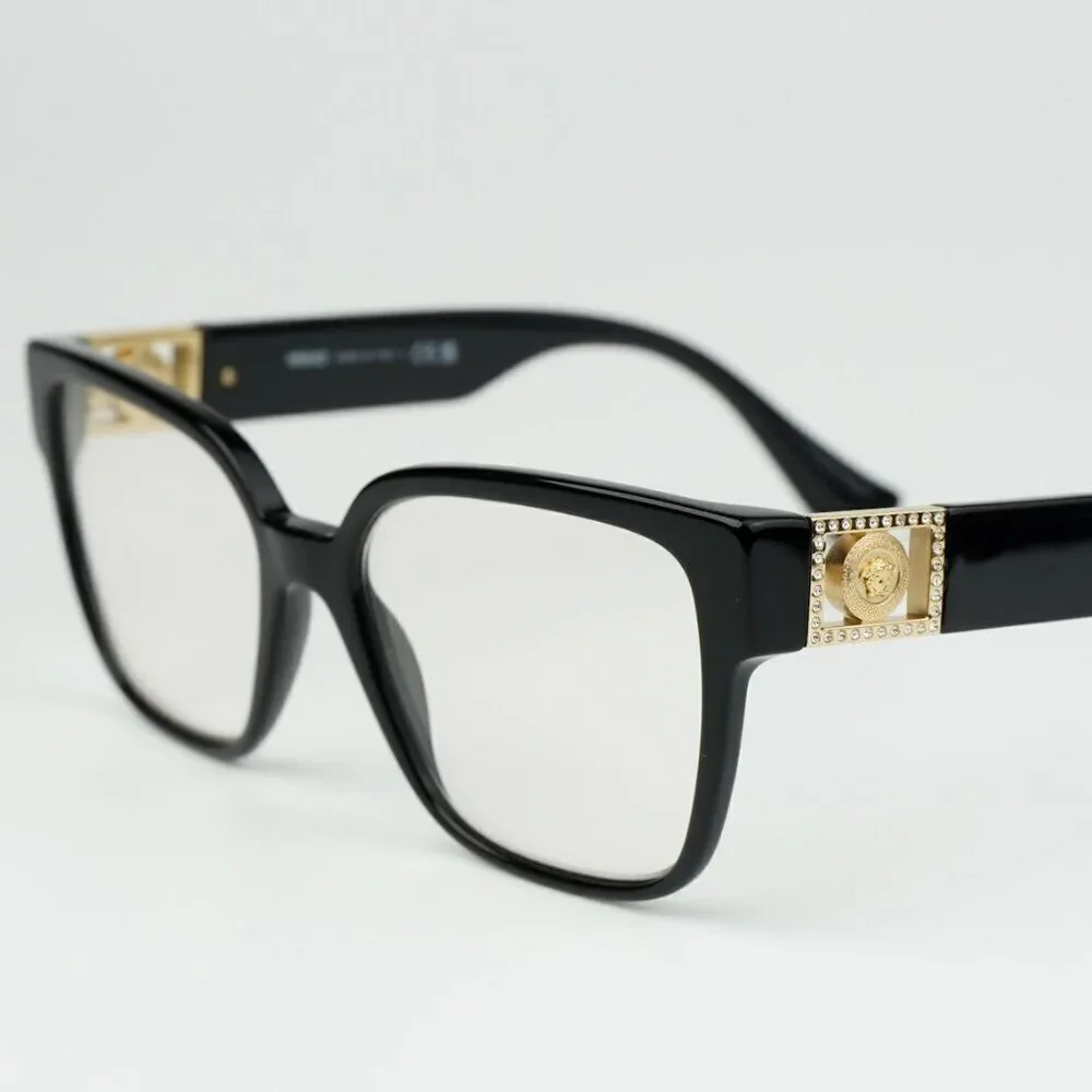 NEW Versace VE3329B GB1 Black Square Women Eyeglasses VE 3329B